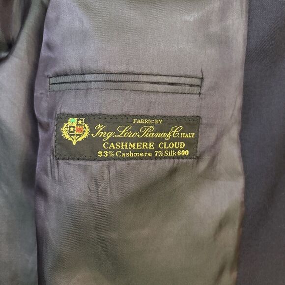 Arnold Brandt Cashmere Blazer Loro Piana Cashmere Cloud Silk Size 44L - Picture 10 of 11